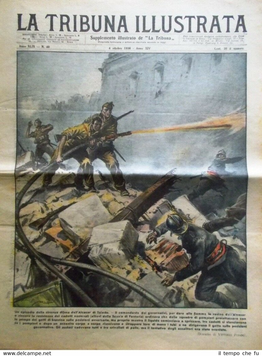 La Tribuna Illustrata 4 Ottobre 1936 Accademia Arte Eleonora Duse …