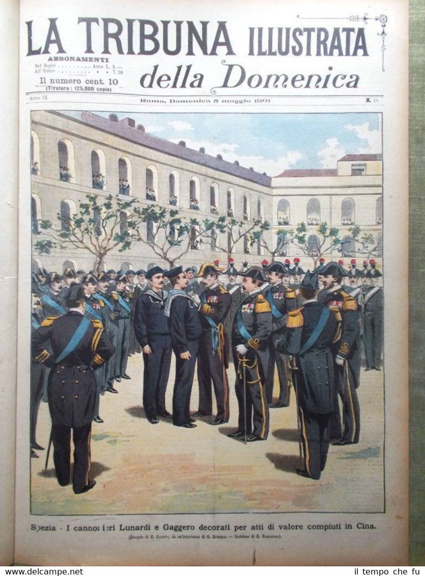 La Tribuna Illustrata 5 Maggio 1901 Lunardi e Gaggero Porto …