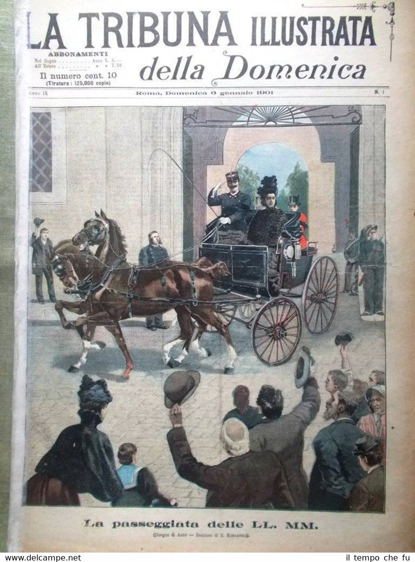 La Tribuna Illustrata 6 Gennaio 1901 Maestà Transvaal Donna Università …