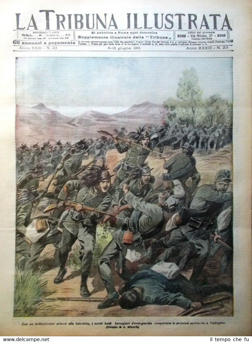 La Tribuna Illustrata 6 Giugno 1915 WW1 Italia Roma Dreadnought …