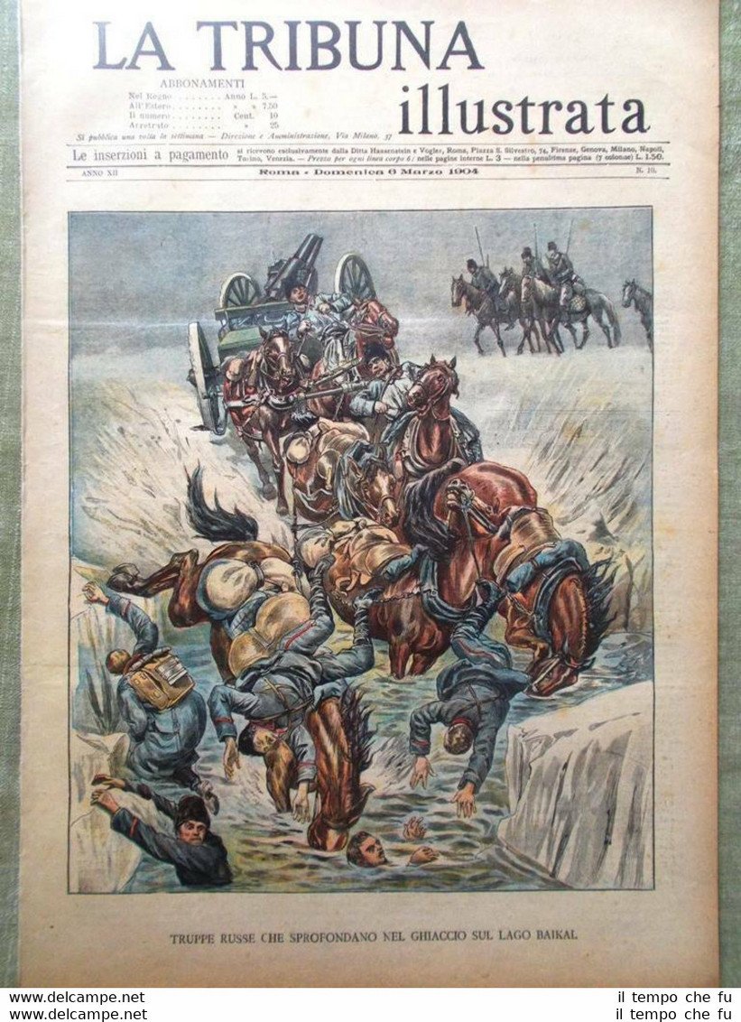 La Tribuna Illustrata 6 Marzo 1904 Guerra Russia Giappone Cavallotti …