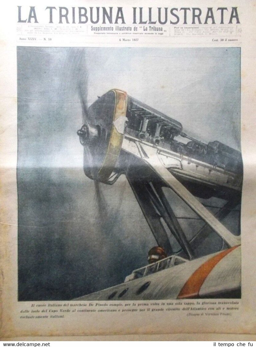 La Tribuna Illustrata 6 Marzo 1927 Robinson Crusoe Maria Bard … | Immagine principale