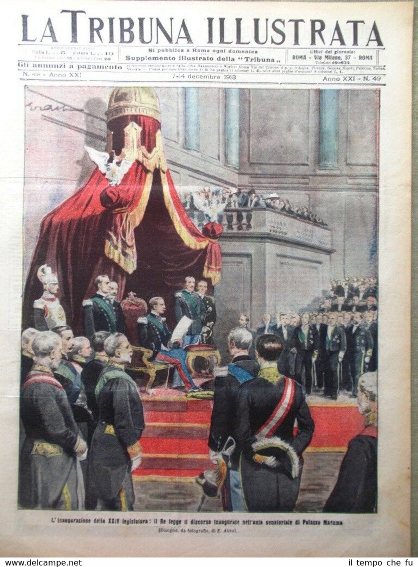 La Tribuna Illustrata 7 Dicembre 1913 Ministri San Giorgio Parisina …