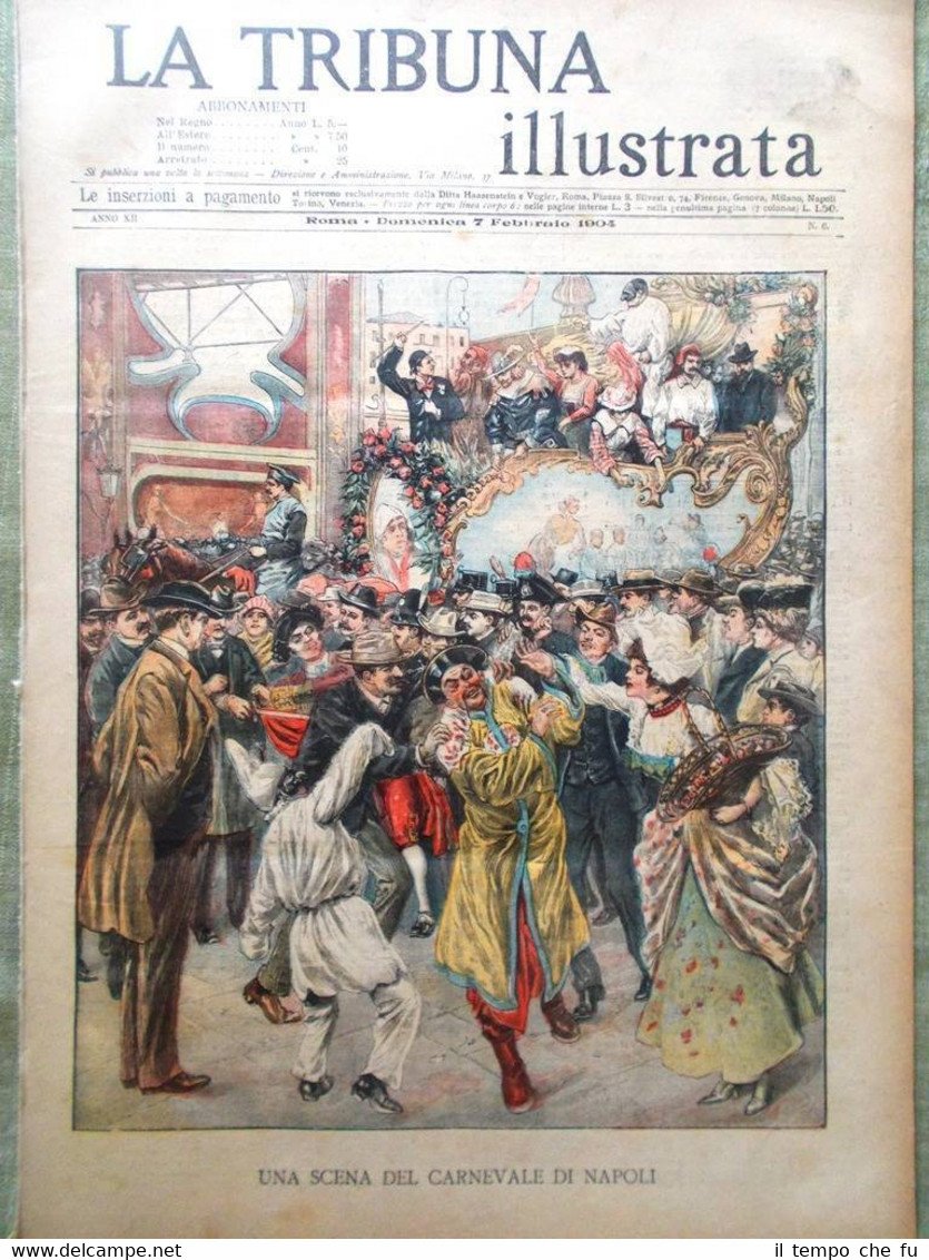 La Tribuna Illustrata 7 Febbraio 1904 Stazione Boston Scarpetta Aalesund …