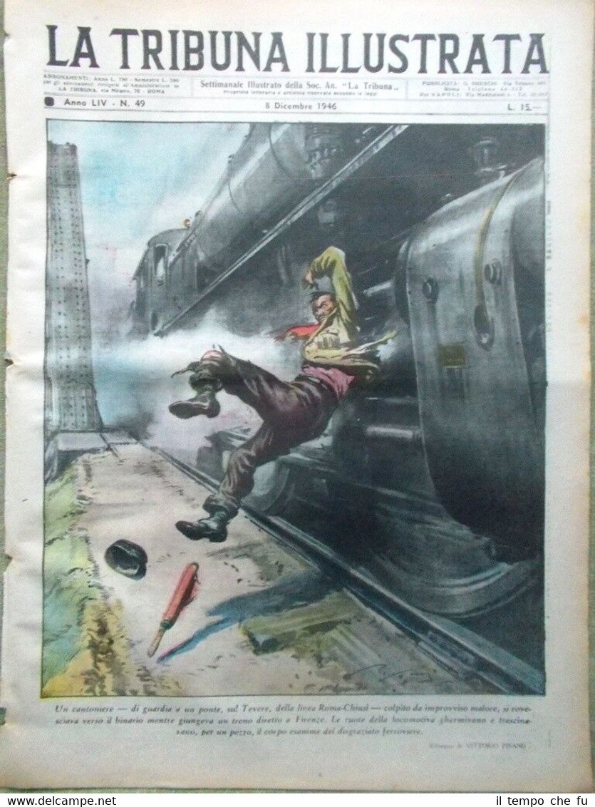 La Tribuna Illustrata 8 Dicembre 1946 Nazionale Calcio Jugoslavia Bel …