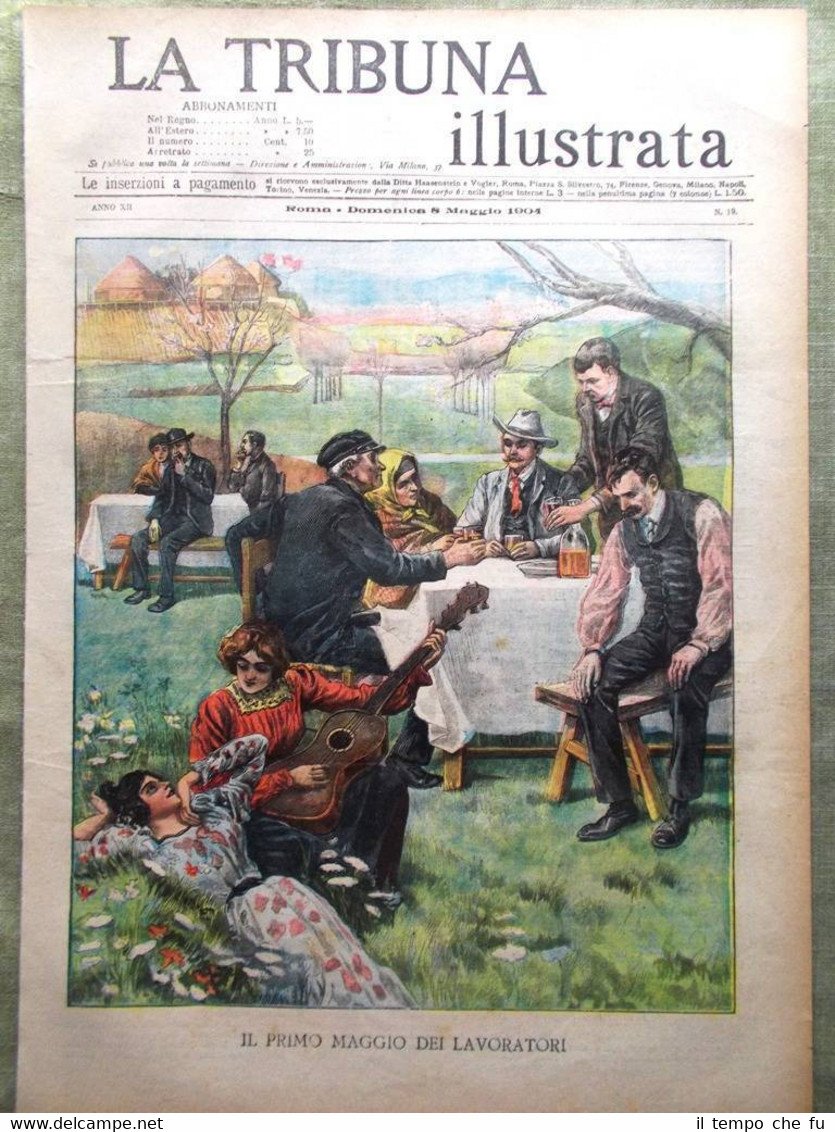La Tribuna Illustrata 8 Maggio 1904 Loubet Studenti Siciliani Malta …