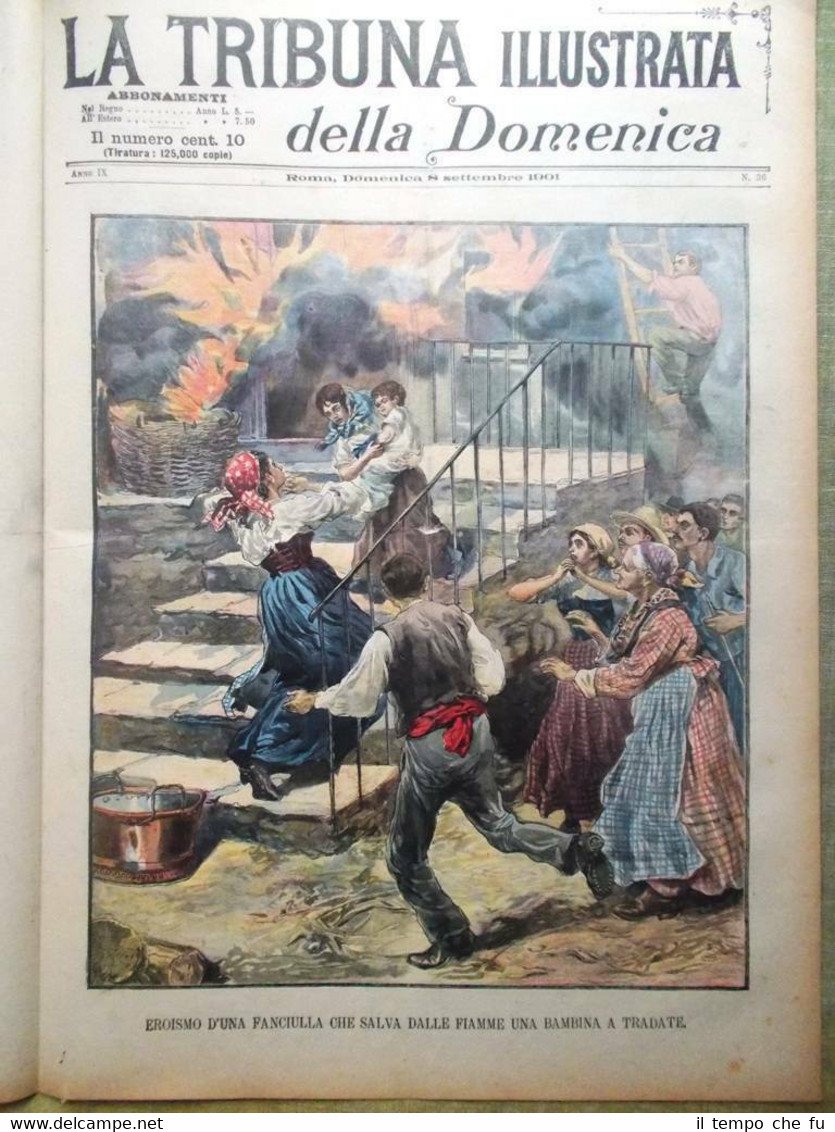 La Tribuna Illustrata 8 Settembre 1901 Sovrani a Racconigi San …