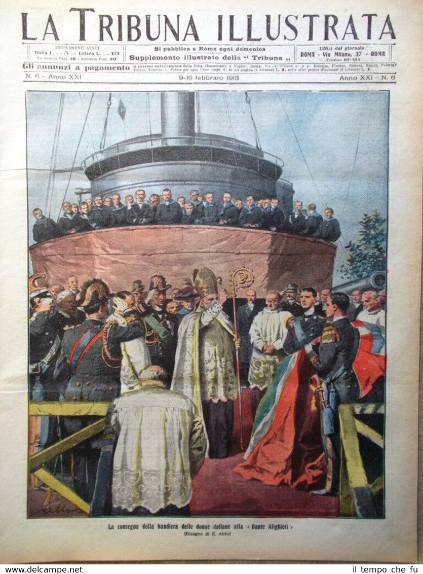 La Tribuna Illustrata 9 Febbraio 1913 Gerit Anniversario Verdi Romanov …