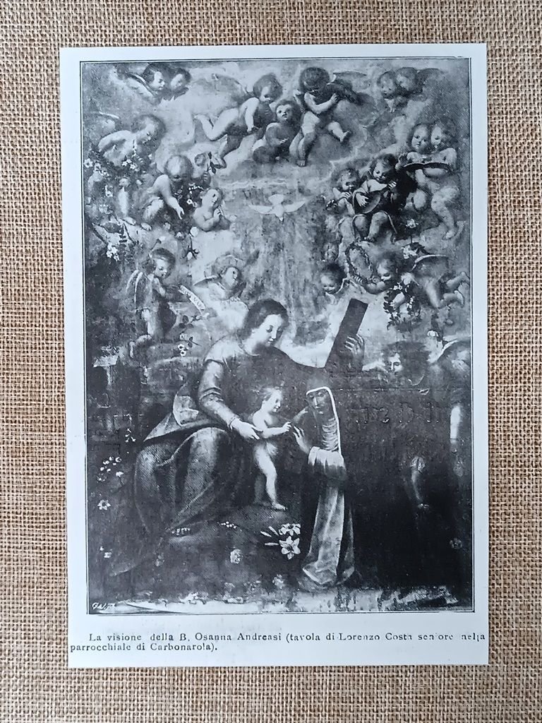 La visione delle B. Osanna Andreasi, pubblicazione del 1906. Carbonarola | Immagine principale