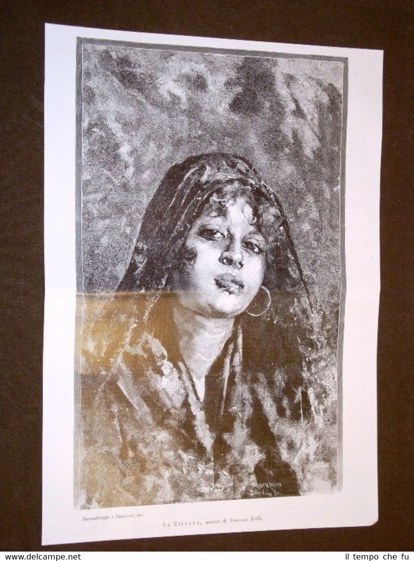 La Zingara Quadro di Vincenzo Irolli + Tempio di Magenta … | Immagine principale