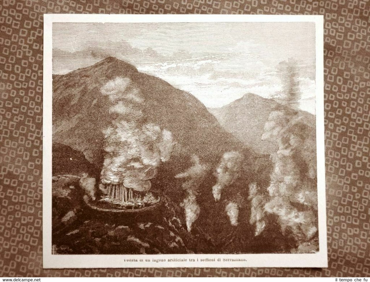 Lagone artificiale tra i soffioni boraciferi di Serrazzano nel 1894 …
