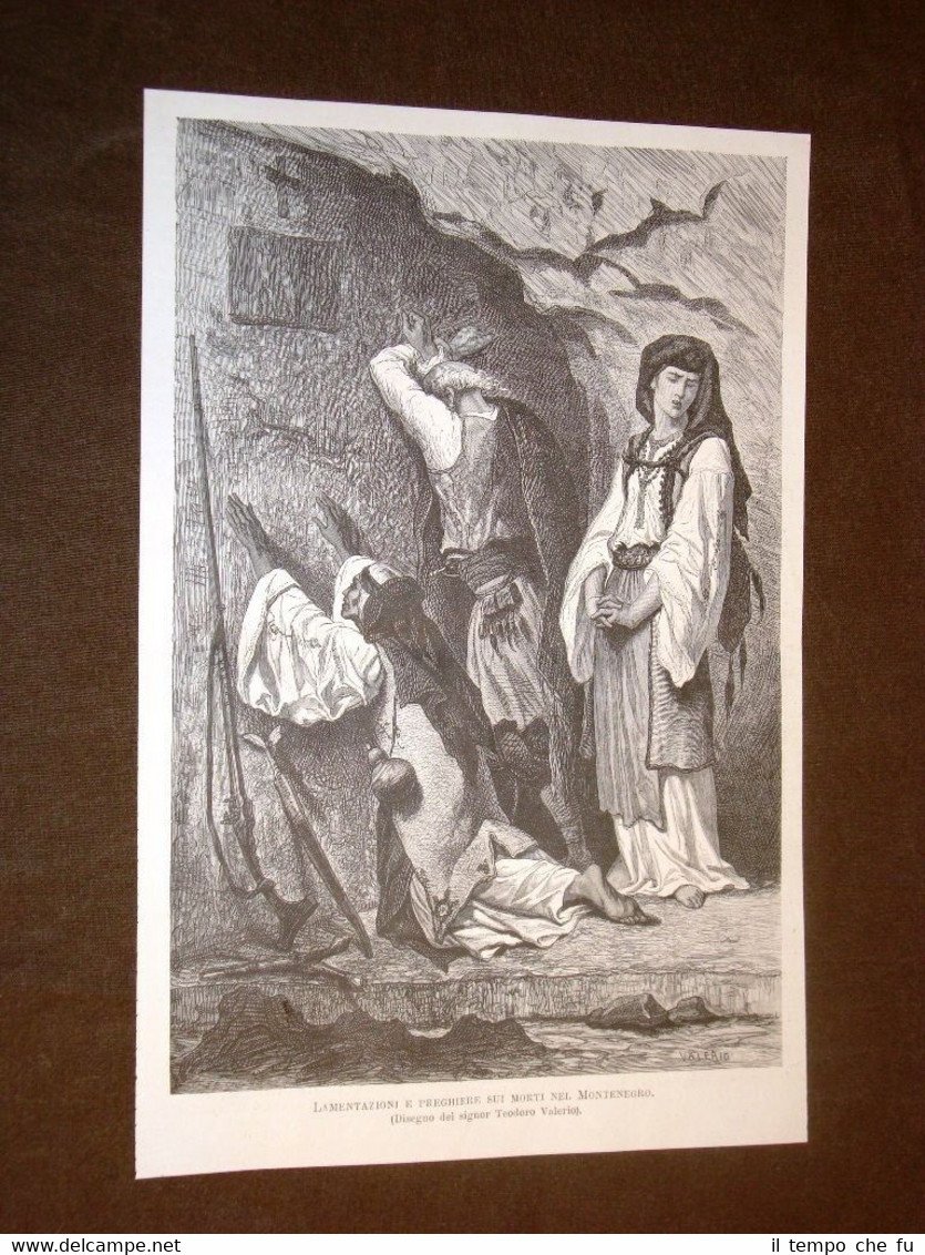 Lamentazioni e preghiere sui morti in Montenegro Quadro Teodoro Valerio … | Immagine principale