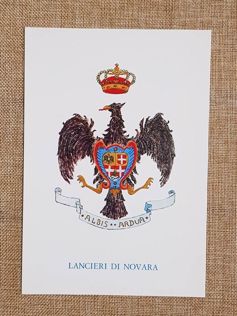 Lancieri di Novara Emblema o stemma araldico Reggimento di Cavalleria