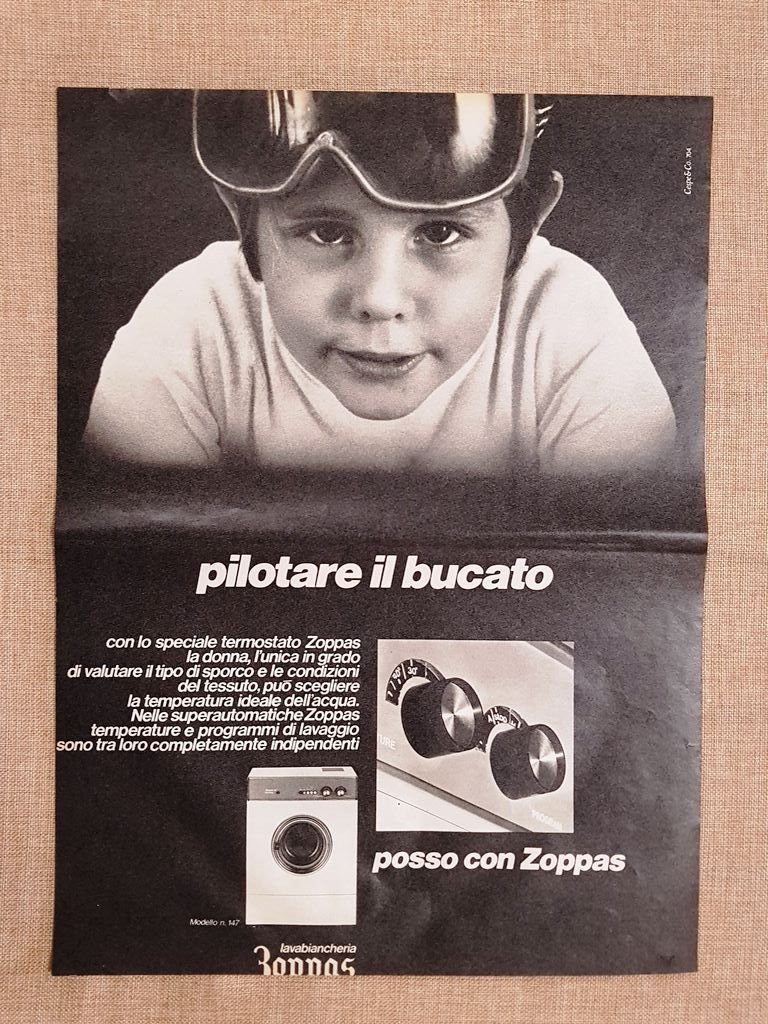Lavatrice Zoppas e Caffè Hag Pubblicità vintage anni '70