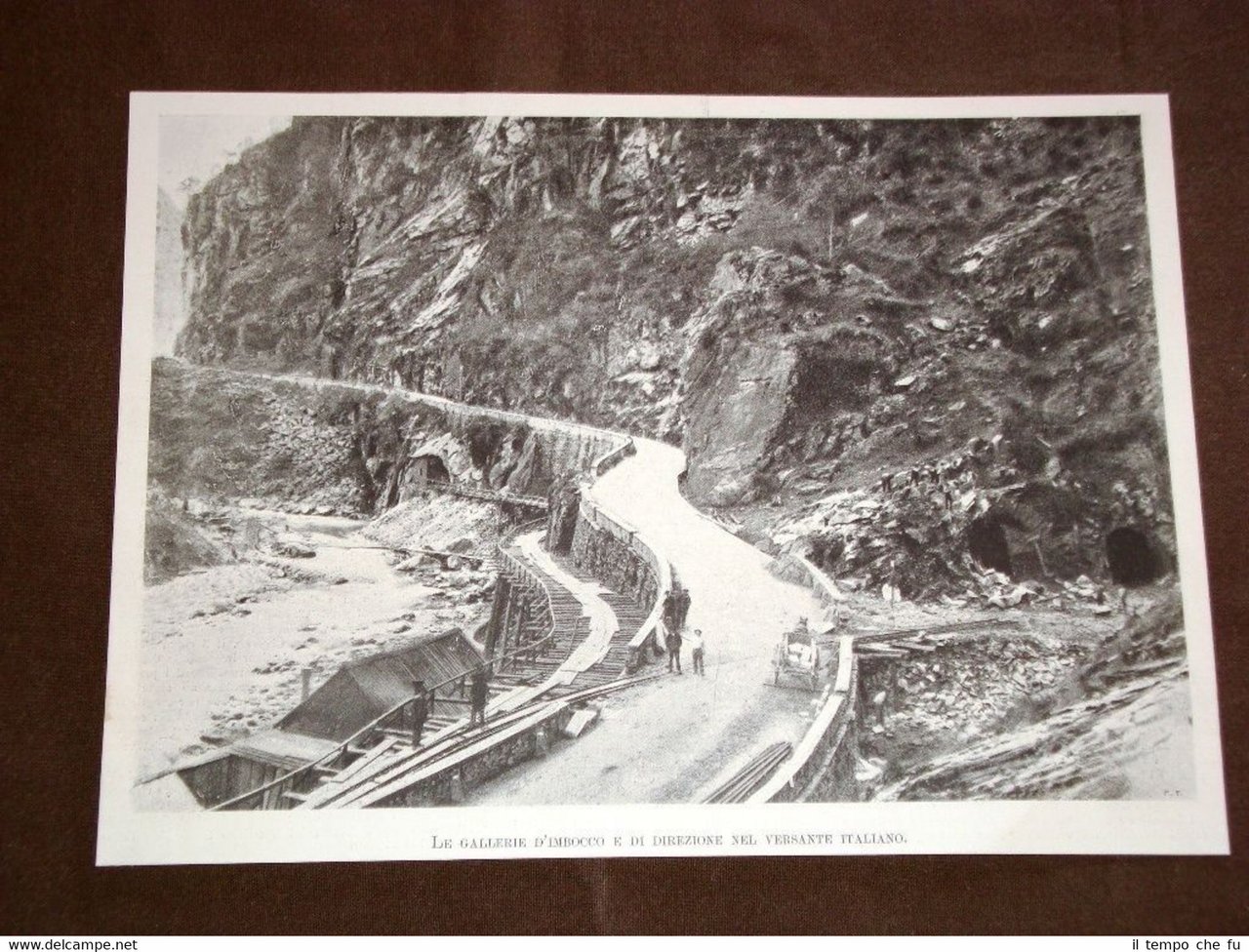 Lavori del Traforo del Sempione nel 1898 Gallerie d'imbocco e …
