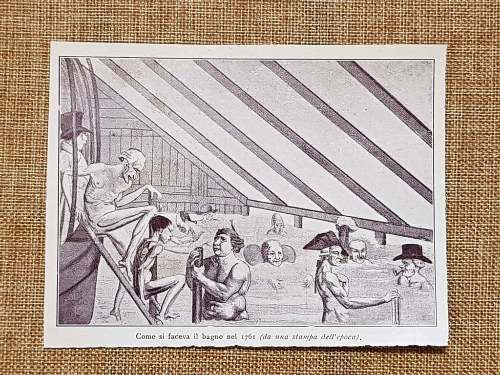 Le Bain à la Papa caricatura parigina piscina uomini Martinet … | Immagine principale
