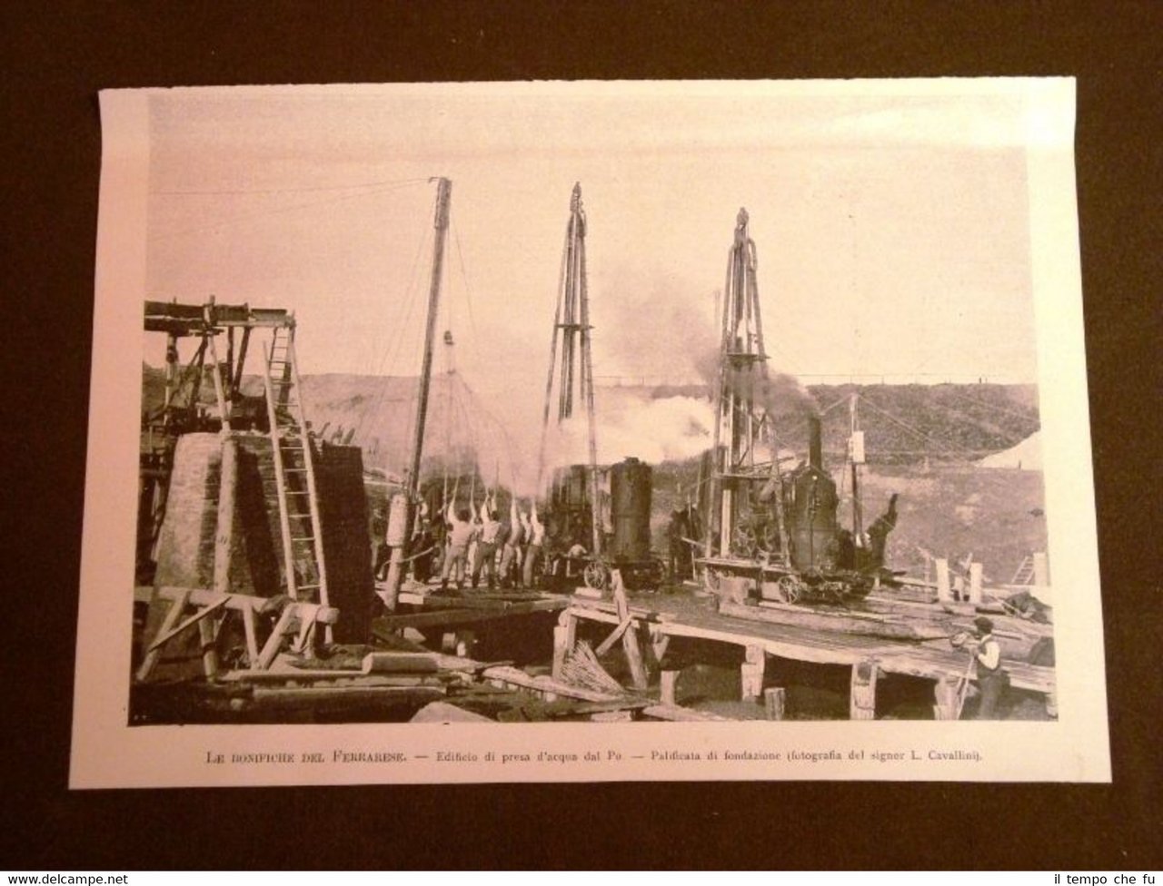 Le bonifiche di Ferrara del 1901 Presa d'acqua dal Po … | Immagine principale