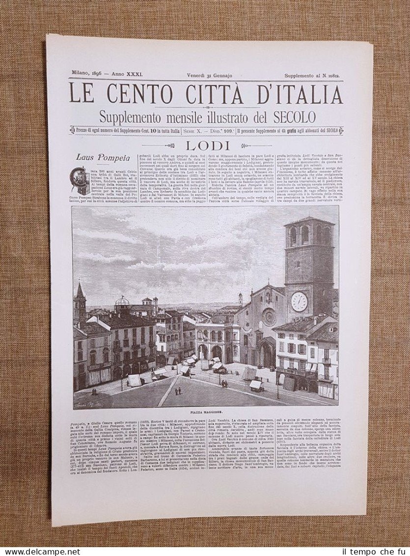 Le Cento Città d'Italia 31 gennaio 1896 Lodi Il Secolo …