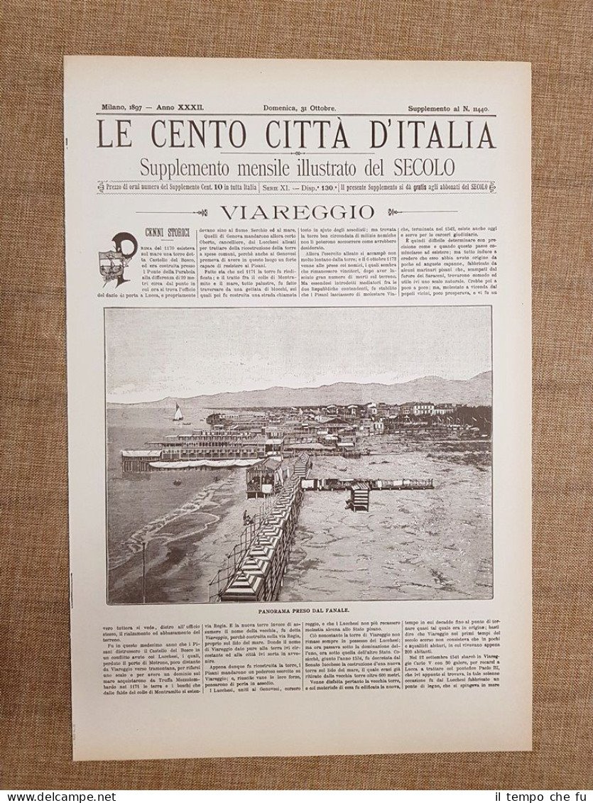 Le Cento Città d'Italia 31 ottobre 1897 Viareggio Il Secolo …
