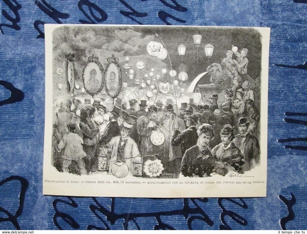 Le dimostazioni di Roma ai Savoia 1878: Ritirata in Piazza …
