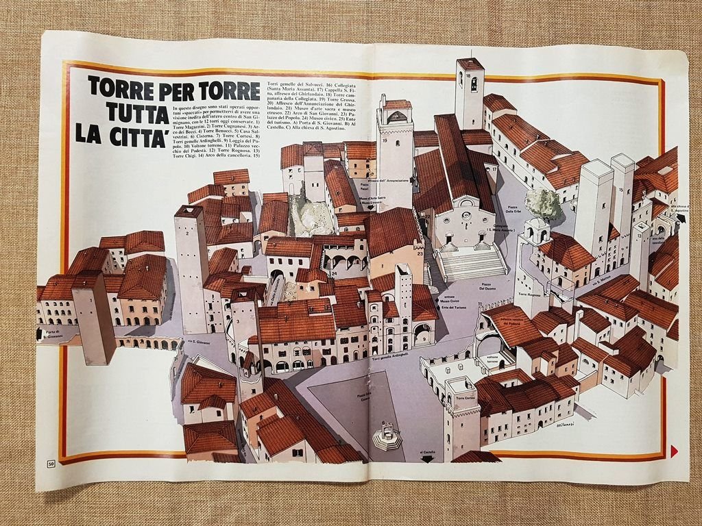 Le dodici dita o torri di San Gimignano Siena Toscana …