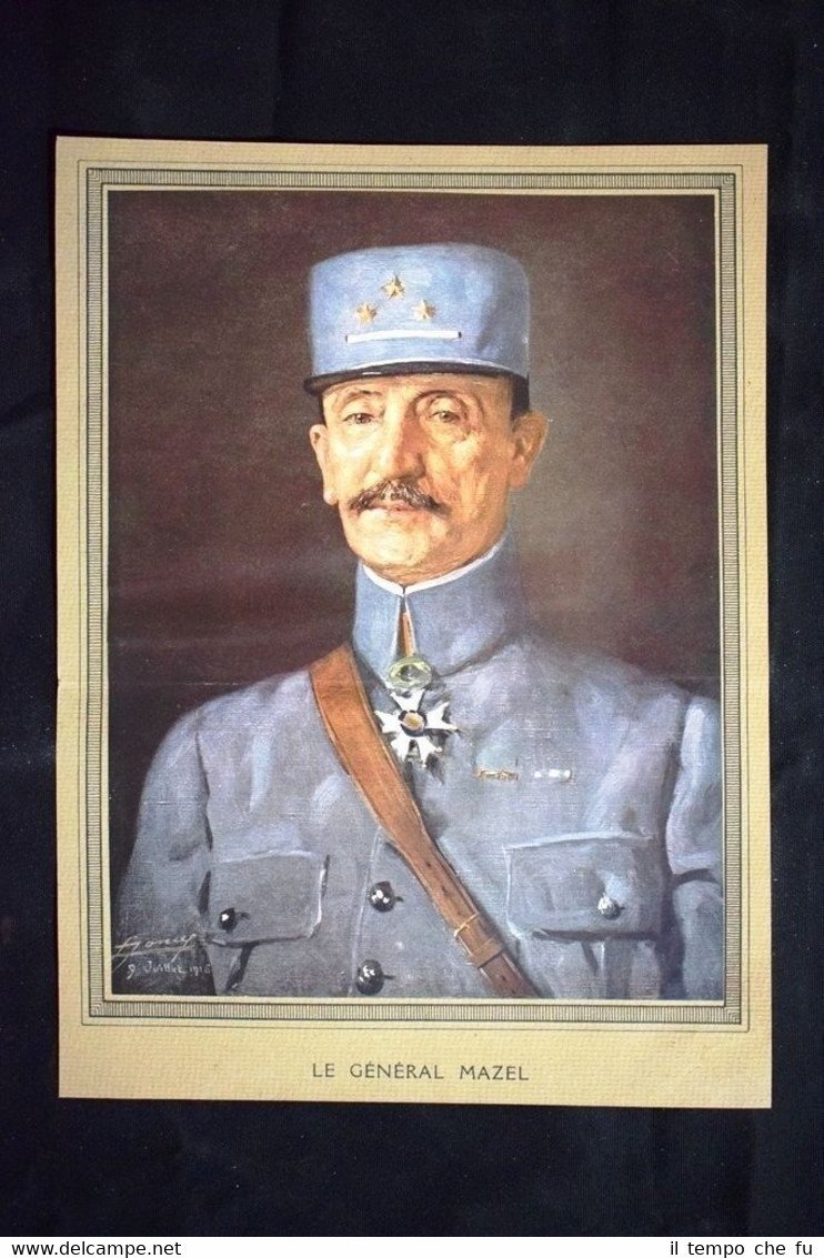 Le général Charles Armand Adrien Olivier Mazel WW1 Guerra 1914 …