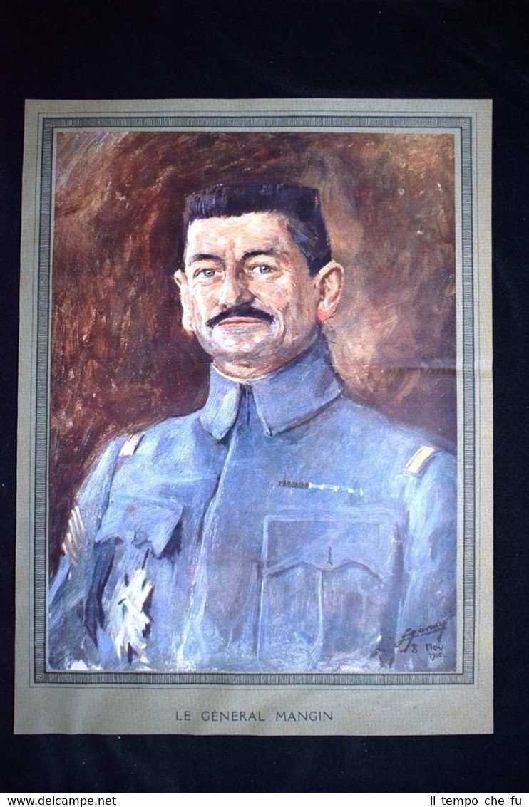 Le général Charles Mangin WW1 Guerra 1914 - 1918