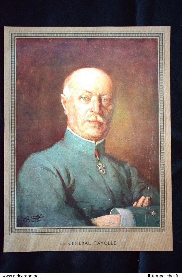 Le général Marie Emile Fayolle WW1 Guerra 1914 - 1918