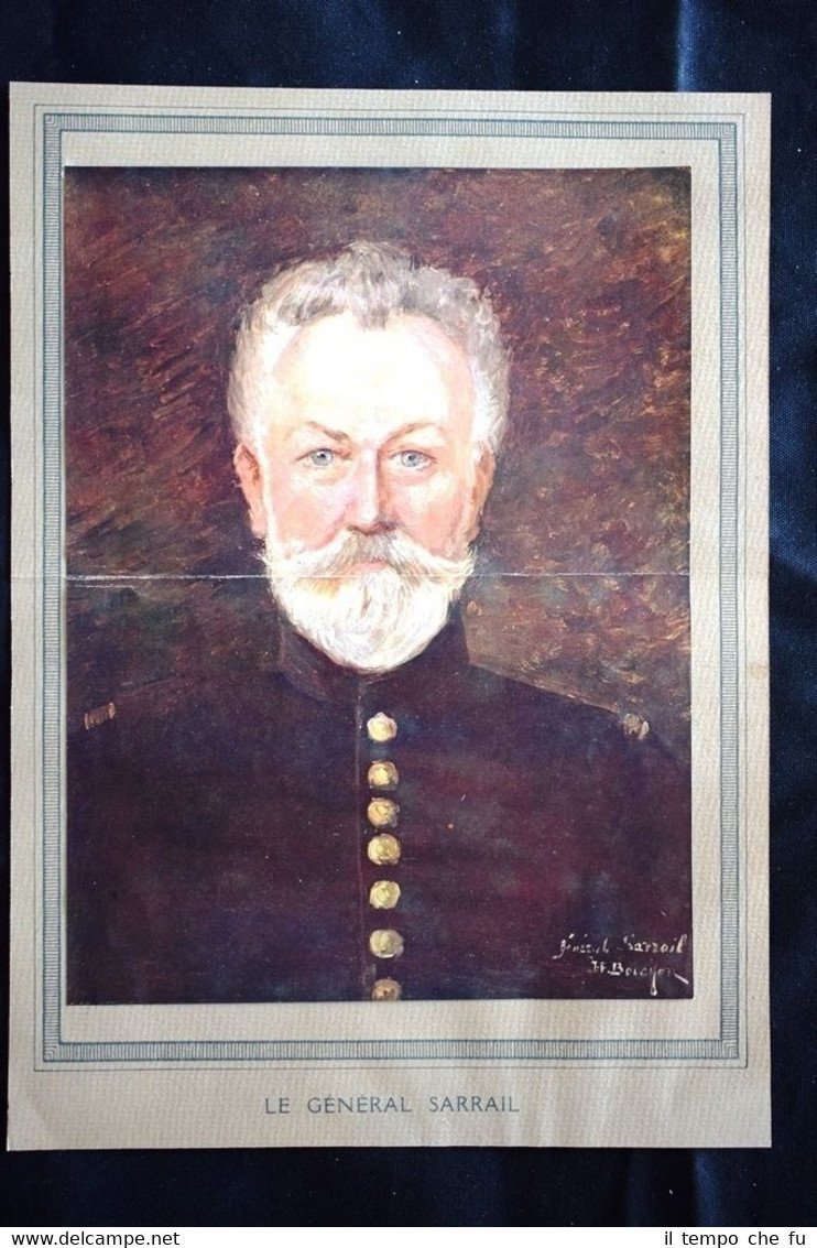 Le général Maurice Paul Emmanuel Sarrail WW1 Guerra 1914 - …