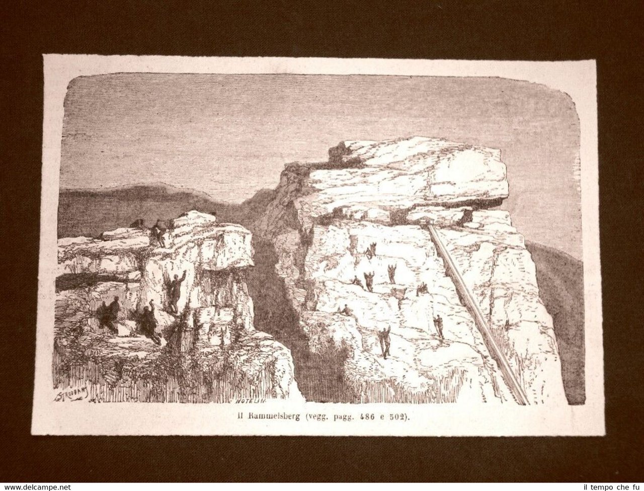 Le Miniere di Rammelsberg nel 1863 Goslar Germania