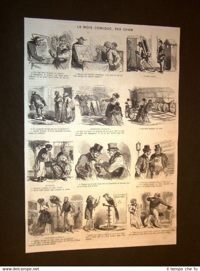 Le Mois Comique par Cham Mese a fumetti di Cham …