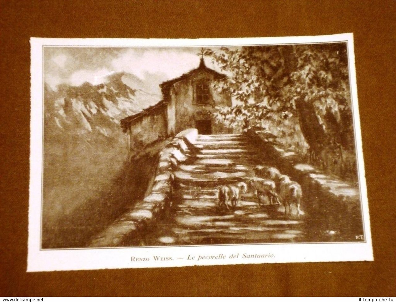 Le pecorelle del santuario Quadro di Renzo Weiss del 1912