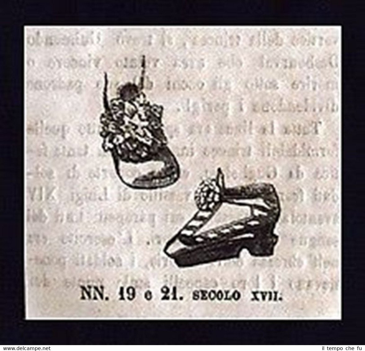 Le scarpe nei secoli - Secolo XVII #1 Incisione del …