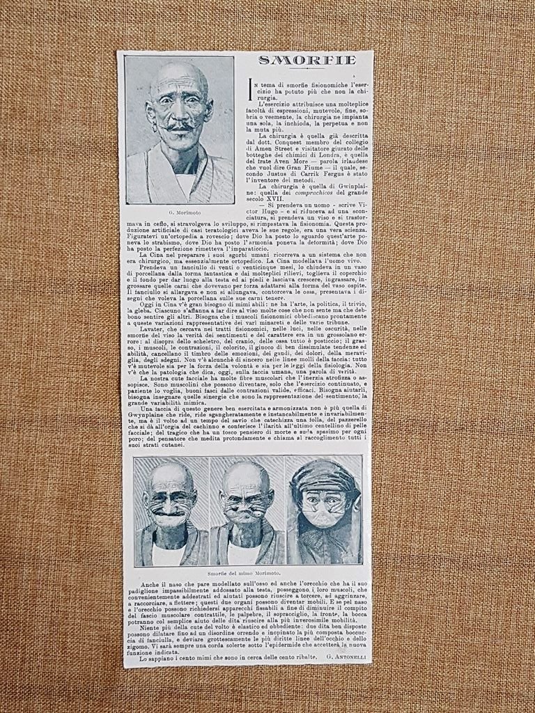Le smorfie del mimo Morimoto Articolo di G. Antonelli del …