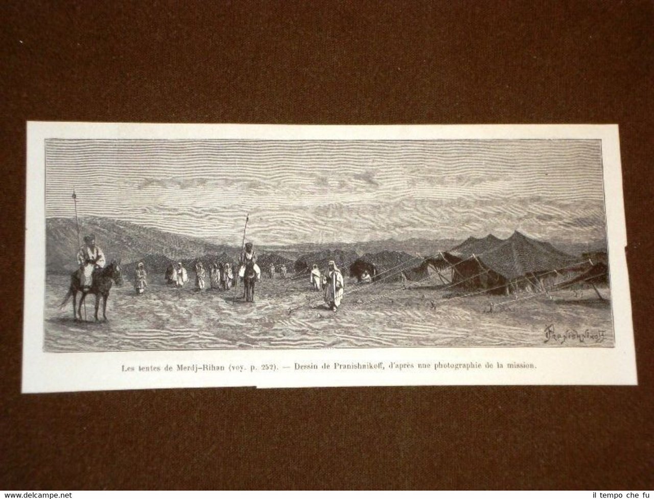 Les tentes de Merdj Rihan en 1889