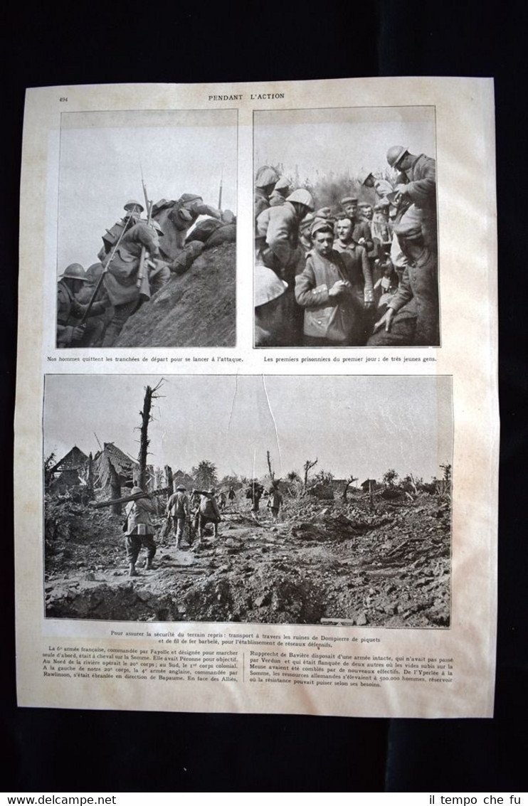 Les tranchées, les prisonniers, le ruines de Dompierre WW1 Guerra … | Immagine principale