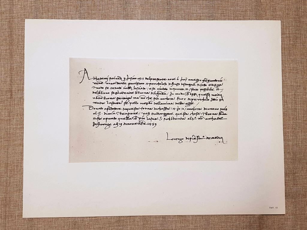 Lettera di Pierfrancesco dei Medici ad Amerigo Vespucci Tavola del … | Immagine principale