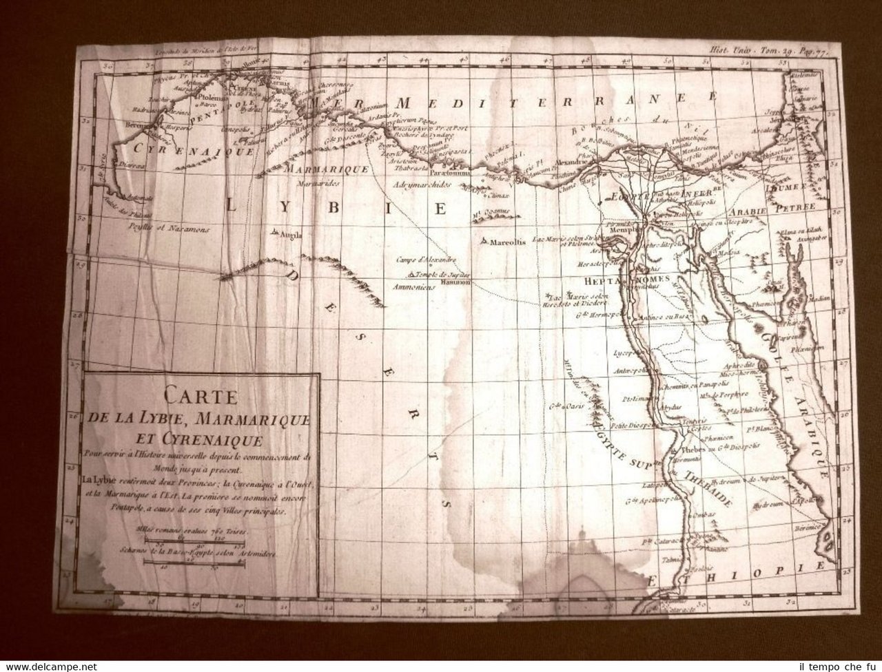 Libia e Marmarica Acquaforte del 1779 Mappa Louis Brion de …