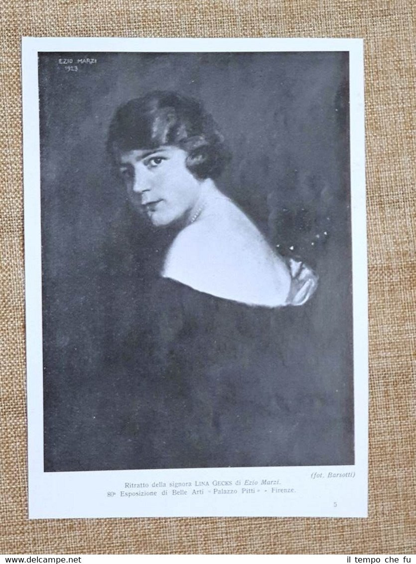 Lina Gecks Quadro di Ezio Marzi Esposizione di Belle arti …