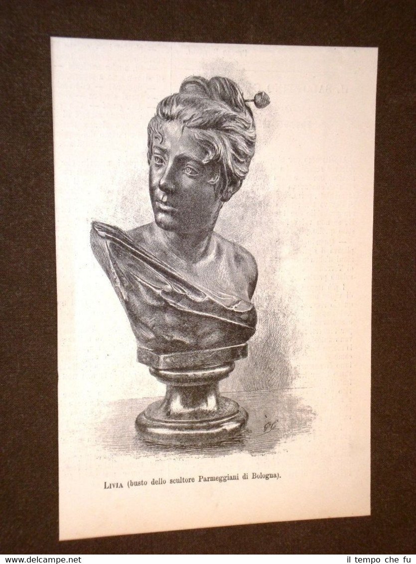 Livia Statua o busto dello scultore Parmeggiani di Bologna