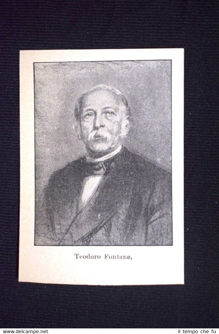 Lo scrittore e poeta tedesco Theodor Fontane
