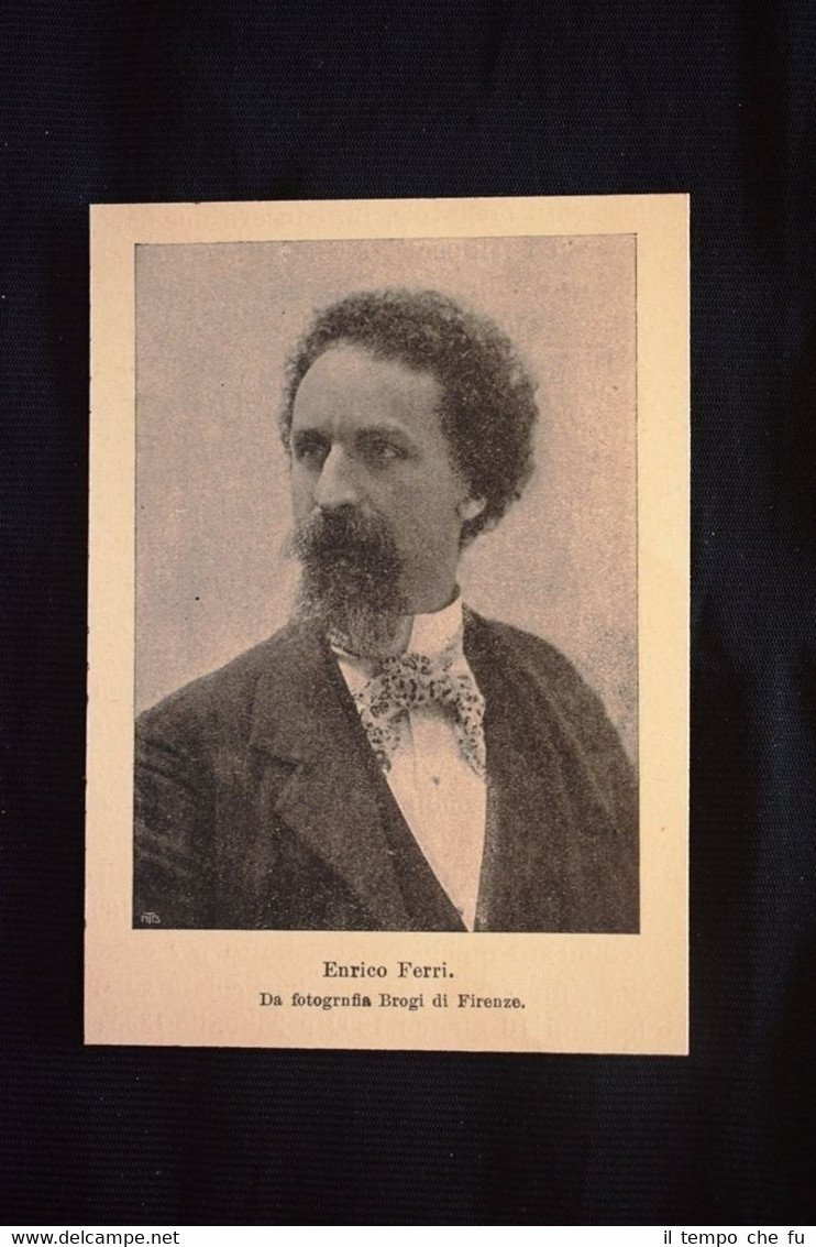Lo scrittore e politico italiano Enrico Ferri