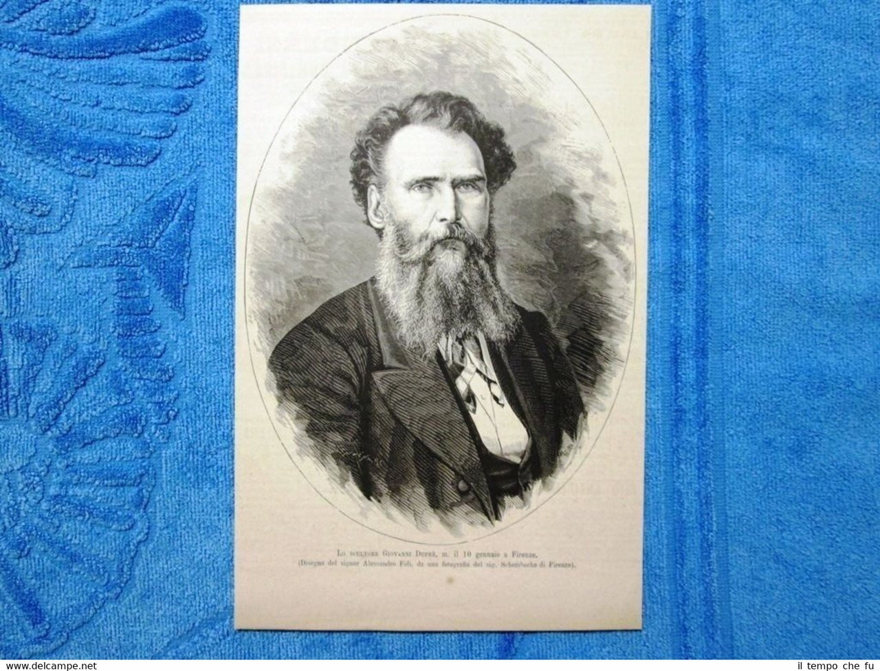 Lo scultore Giovanni Duprè, morto il 10 gennaio 1882