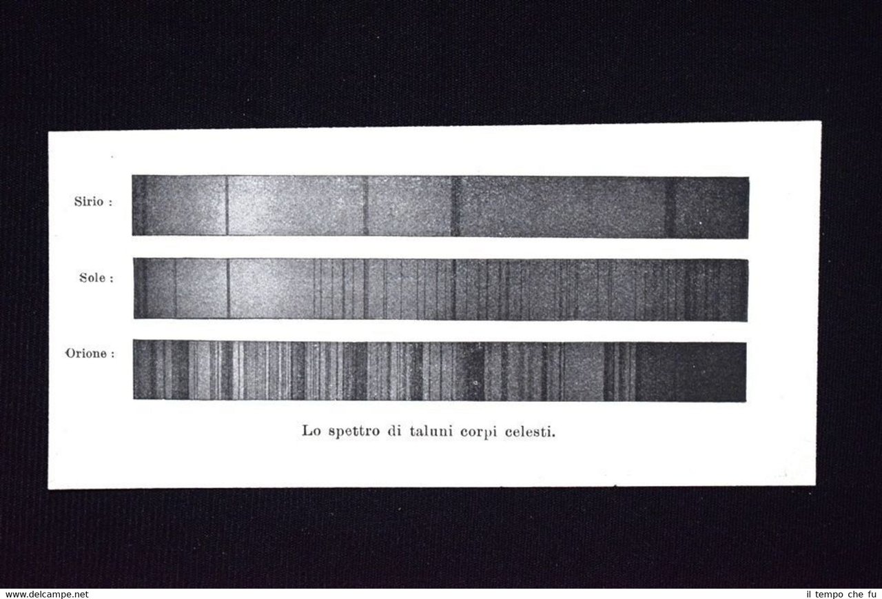 Lo spettro di taluni corpi celesti