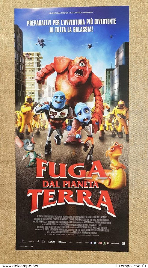 Locandina cinema originale 2016 Film Fuga dal pianeta terra Regia …