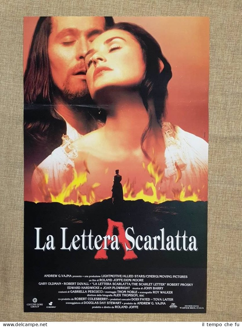 Locandina cinema originale del 1995 Film La lettera scarlatta Regia …