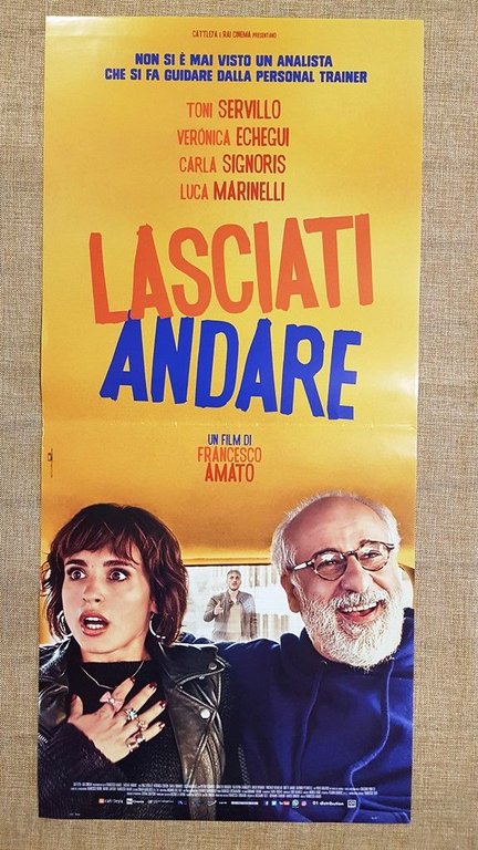 Locandina cinema originale del 2017 Film Lasciati andare Regia Francesco …