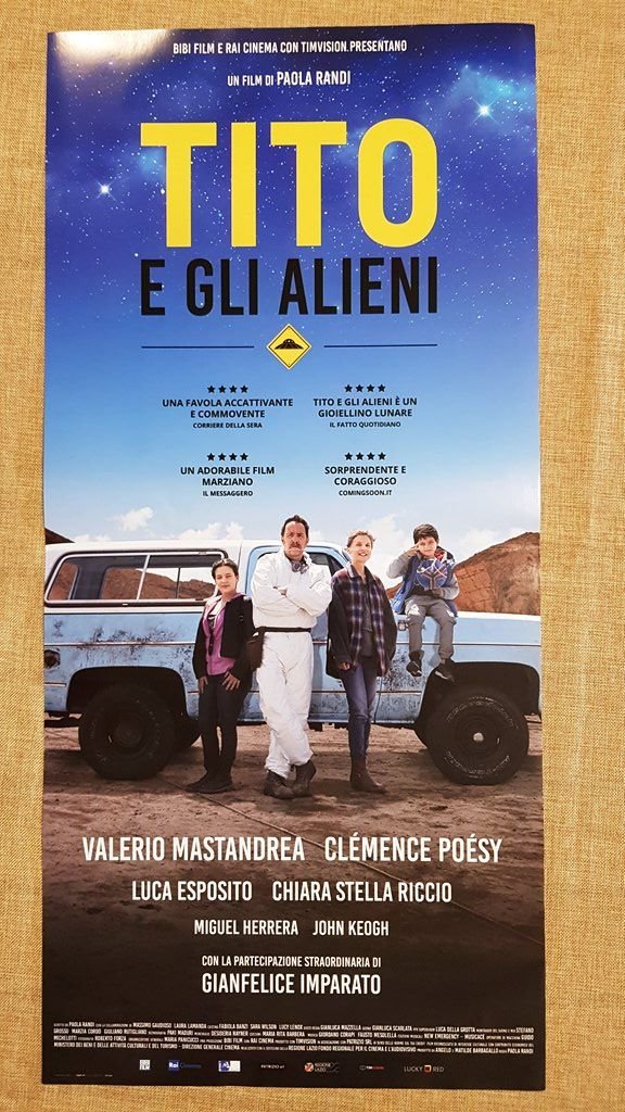 Locandina cinema originale del 2018 Film Tito e gli alieni …