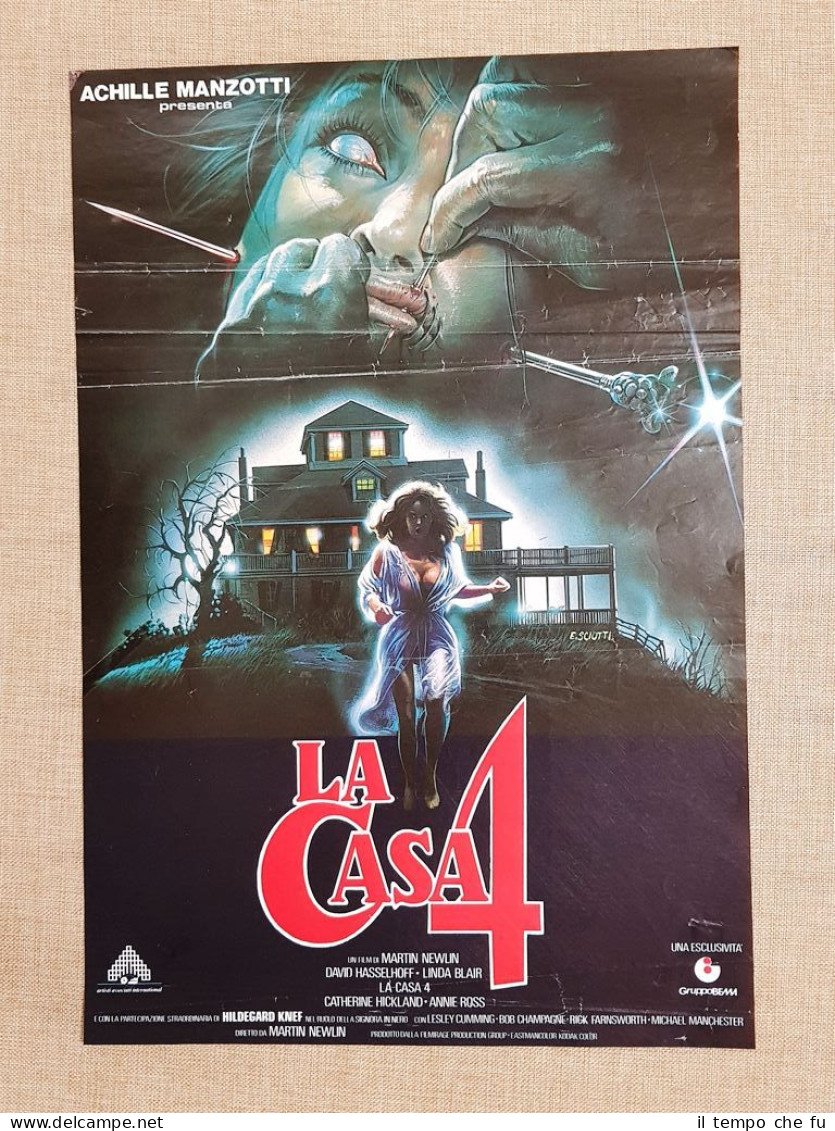 Locandina cinematografica originale 1989 Film La Casa 4 Regia Fabrizio …