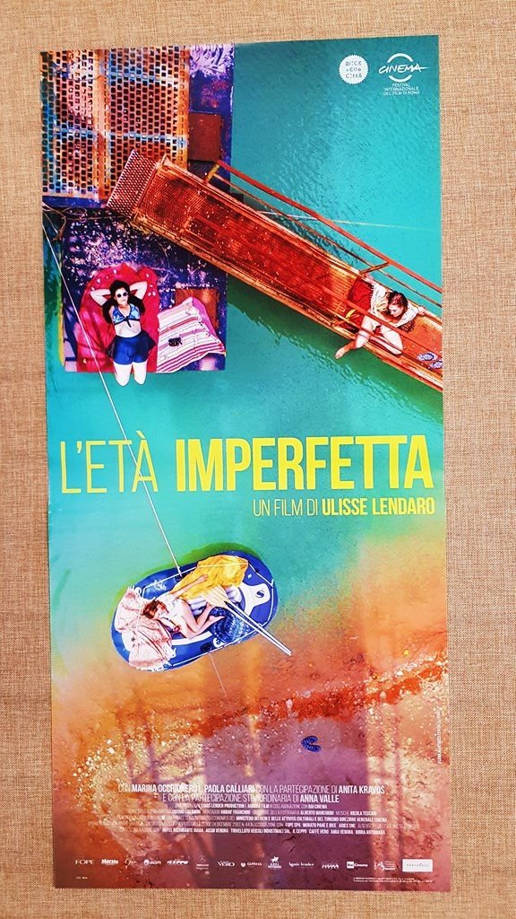 Locandina cinematografica originale 2017 Film L'et�mperfetta Regia U. Lendaro